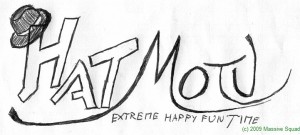 Logo: Hyman and the mustards of the universe EXTREME HAPPY FUN TIME
